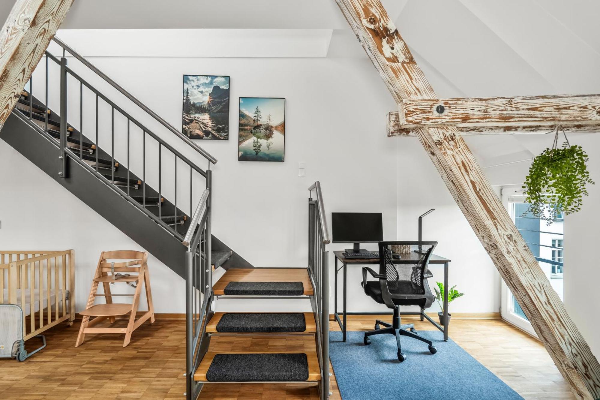 Апартаменты Dnd Design Loft I 170Qm I Parken I Balkon I Workstation I Netflix I Kaffee I Waschmaschine I Trockner I Xbox I Ausblick Вюрцбург Экстерьер фото