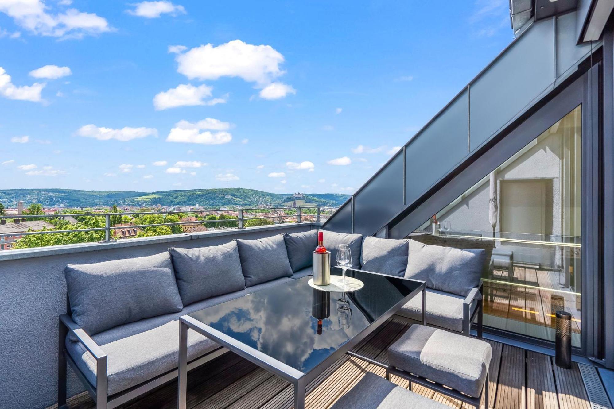 Апартаменты Dnd Design Loft I 170Qm I Parken I Balkon I Workstation I Netflix I Kaffee I Waschmaschine I Trockner I Xbox I Ausblick Вюрцбург Экстерьер фото